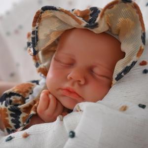 Reborn Baby Dolls That Lifelike -12 inch Full Body Silicone Sleeping Baby Boy Handmade Face Realistic Body Details for Children Gift (Daniel-nude)