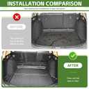 Qyebbk Cargo Liners for 2017-2022 Honda CRV CR-V Fuel Model, Trunk Mat with Seat Back Cover Accessories All Weather Rear Cargo Mat Backrest Protector(17-22 Fuel Model, Not for Trunk with Subwoofer)