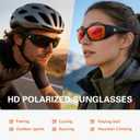suoso Sports Polarized Sunglasses for Men: Women UV400 Protection Wrap Around Sun Glasses for Fishing Driving Cycling TR90