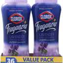 Clorox Fraganzia Laundry Scent Booster Crystals in Lavender with Eucalyptus Scent, Twin Pack, Scented In-Wash Freshener Beads for Fresh, Clean, Great Smelling Clothes and Linens, 18 Oz - 2 Pack