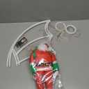 Christmas Decorations Lights Outdoor, 2.8ft LED Christmas Parachute Light with Santa Claus, 8 Modes & Timer Battery Operated Hanging Xmas Lights for Roof Eave Balcony Home Garden Decor (Multicolor)