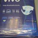 VIVO Organic Cotton Overnight Sensitive Skin Adult Incontinence Diaper Briefs with Tabs, X-Large 22 Count