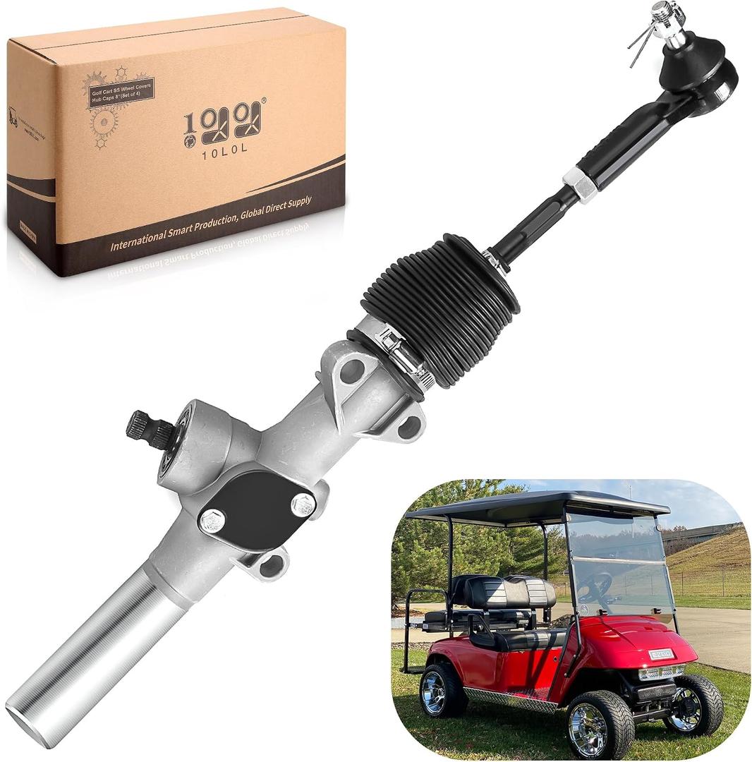 Steering Rack, Golf Cart Steering Gear Box Assembly for EZGO TXT (2001-UP) Gas/Electric, Replaced Part 70964G01, 70964-G01, with Ball Joint and Latch
