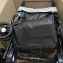 Pet Stroller with Removable Carrier, 35lbs Capacity - One-Click Foldable Dog Stroller, Cat Carrier & All-Terrain Wheels, Compact Travel Pet Stroller for Small to Medium Pets-Gray