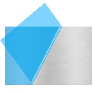 6061 T651 Aluminum Sheet Metal 8" x 12" x 1/16"(0.06) Thin Aluminum Plate Flat Stock Covered with Protective Film 1.5MM Heat Treatable Rectangle Aluminum Metal Plate for Crafting, lndustry