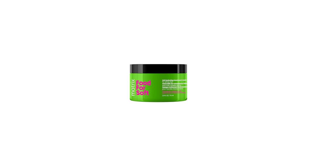 MATRIX Food For Soft Rich Hydrating Mask  For Dry & Brittle Hair, Hydrating Hair Mask, Adds Shine & Softness, With Avocado Oil & Hyaluronic Acid, Replenishes Moisture