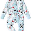 PATPAT Bamboo Viscose Baby Footie with Headband, Size: 18-24 Months, Blue