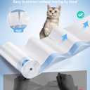 Thereye Cat Litter Bags, 60 Counts Drawstring Replaceable Litter Box Liners for SC06/SC07/SC08 Automatic Cat Litter Box, Thick Heavy-Duty, Large-Capacity, 26"x 11.8"