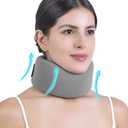 Neck Brace for Neck Pain & Support - Cervical Collar with Soft Nylon-Spandex for Keep Vertebrae Stable & Aligned for Women & Men - Ideal for Sleeping, Working, driving,Neck Injury Recovery