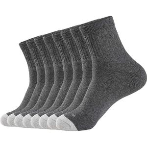 WANDER Men's Athletic Ankle Socks 3/8 Pairs Thick Cushion Running Socks for Men&Women Cotton Socks 6-9/9-12/12-15