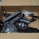 EVEO Premium Dual Monitor Mount 14"-32 Dual Monitor Arm VESA Bracket Adjustable Height Gas Spring Dual Monitor Stand, Screen Full Motion Dual Monitor Arm-Computer Monitor Stand for 2 Screens - Black