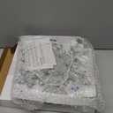 Gejoy 8.25 x 12.75 Inch Lighted Snowflake Christmas Tree Topper Silver with 10 Blue LED Lights 120v Plug in Glitter Christmas Star Tree Topper for Indoor Home Office Xmas Decoration