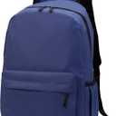 15 inch Kids Backpack Lightweight Elementary School bag Kindergarten Bookbag Casual Travel Daypack (Navy Blue)