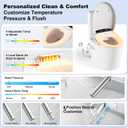 Bidet Toilet Seat Elongated Heated Electric Seats with Panel Instant Water