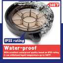 Pool Pump Lid With O-Ring gasket Compatible with Splapool Pureline Deluxe Above-Ground In-Ground Pool Pumps Replaces 47252772, AC81361, NEP2134, PO12728CR, 16578, 647252772, Pool Pump Basket Cover