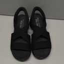 Skechers Women's Strappy Sandal, Size 8, Black