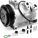 AC Compressor Compatible with Jeep Compass Patriot 2009-2017 2.0L 2.4L, Dodge Caliber 2009-2012 1.8L 2.0L 2.4L, Air Conditioner CO 30011C, 157388, 140667