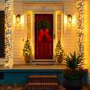 JMEXSUSS Connectable Warm White Christmas Lights Indoor Outdoor, 91.5ft 250 LED Christmas String Lights, 8 Modes Twinkle String Light Plug in for Tree Party Decoration