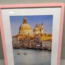 wyooxoo 16x20 Picture Frame Made of Solid Wood Light Pink Photo Frames Display Pictures 12x16 with Mat or 16 x 20 Without Mat Colorful Frame For Horizontal Vertical Wall Mounting