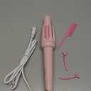 Auto Hair Curler, Automatic Curling Iron with 4 Temperature & 3 Timer, Automatic Shut-Off, Anti-Scald, Anti-Tangle Rotating Curling Wand for Hair Styling, Pink