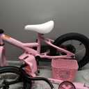 KEANO Zinnia 14 16 20 Inch Kids Bike for Girls Ages 3-10 Years, Girls' Bikes with Training Wheels, Streamers, Basket and Doll Seat, Children Bicycles