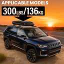 300lbs Roof Rack Cross Bars Fit for 2021-2026 Jeep Grand Cherokee L 3-Row & 2022-2026 Grand Cherokee WL 2-Row, Heavy Duty Lockable Roof Rails Croosbars for Cargo Carrier Kayak Bike Snowboard