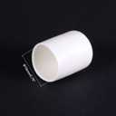 uxcell 50pcs Round Rubber End Caps 3/4"(19mm) White Vinyl Cover Screw Thread Protectors