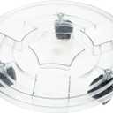 GANAZONO Removable Flower Pot Base with Wheels 11.81 Inch Clear Plastic Plant Caddy for Large Outdoor Planters and Indoor Pots (30x30cm, Assorted Color)