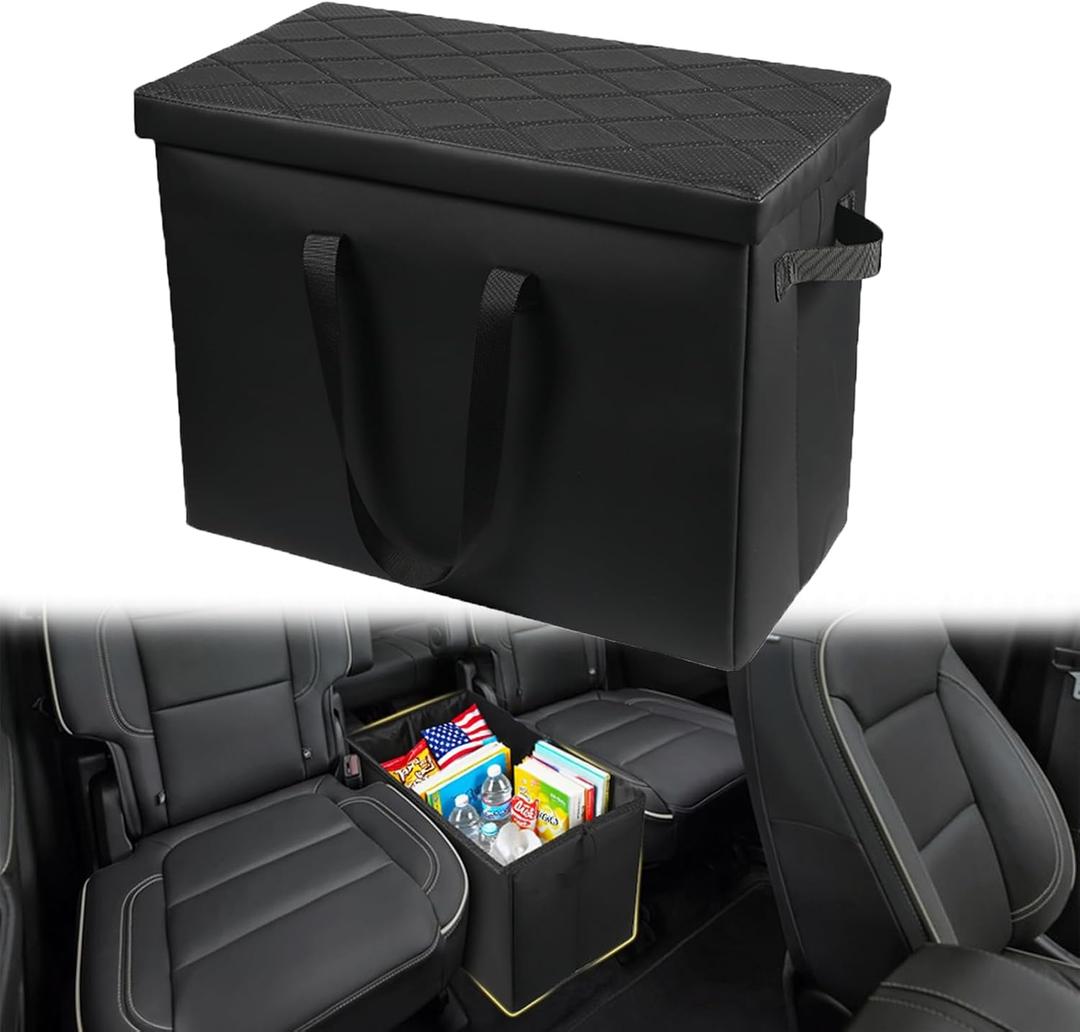 Car Backseat Organizer for Chevrolet Traverse 2018-2025, Backseat Box Console Organizer for Children's Toys, Baby Supplies, Snack Organiser, Travel Dual Storage Organizerc