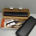 Nail Arm Rest for Acrylic Nails with Nail Table Mat, Microfiber Leather Nail Hand Rest Cushion for Nails, Soft Hand Pillow Footstool with Foldable Nail Art Hand Rest Pad for Nail Tech Use (Black)