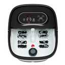 Snailax Foot Spa with Heat, Foot Bath, Collapsible Foot Spa Bath Massager with 8 Massage Rollers, Temperature Control, Bubbles, Pumice Stone, Foot Soaking Tub (Classic Black)