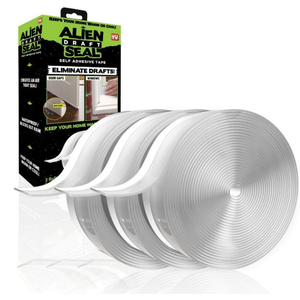 Alien Seal Transparent Anti-Draft Weather Stripping Insulation Tape Self-Adhesive Waterproof Door & Window Seal - 3 Pack