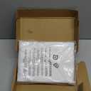 Amazon Basics Lightweight Pleated Bed Skirt, Full, Bright White, Solid