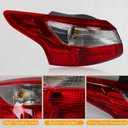 Left Tail Light For 2012 2013 2014 Ford Focus Sedan Rear Brake lamp w/Bulb