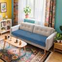 Hokway Couch Cushion Covers Stretch Cushion Covers Sofa Seat Cushion Slipcover Cushion Protector(DenimBlue, Medium)