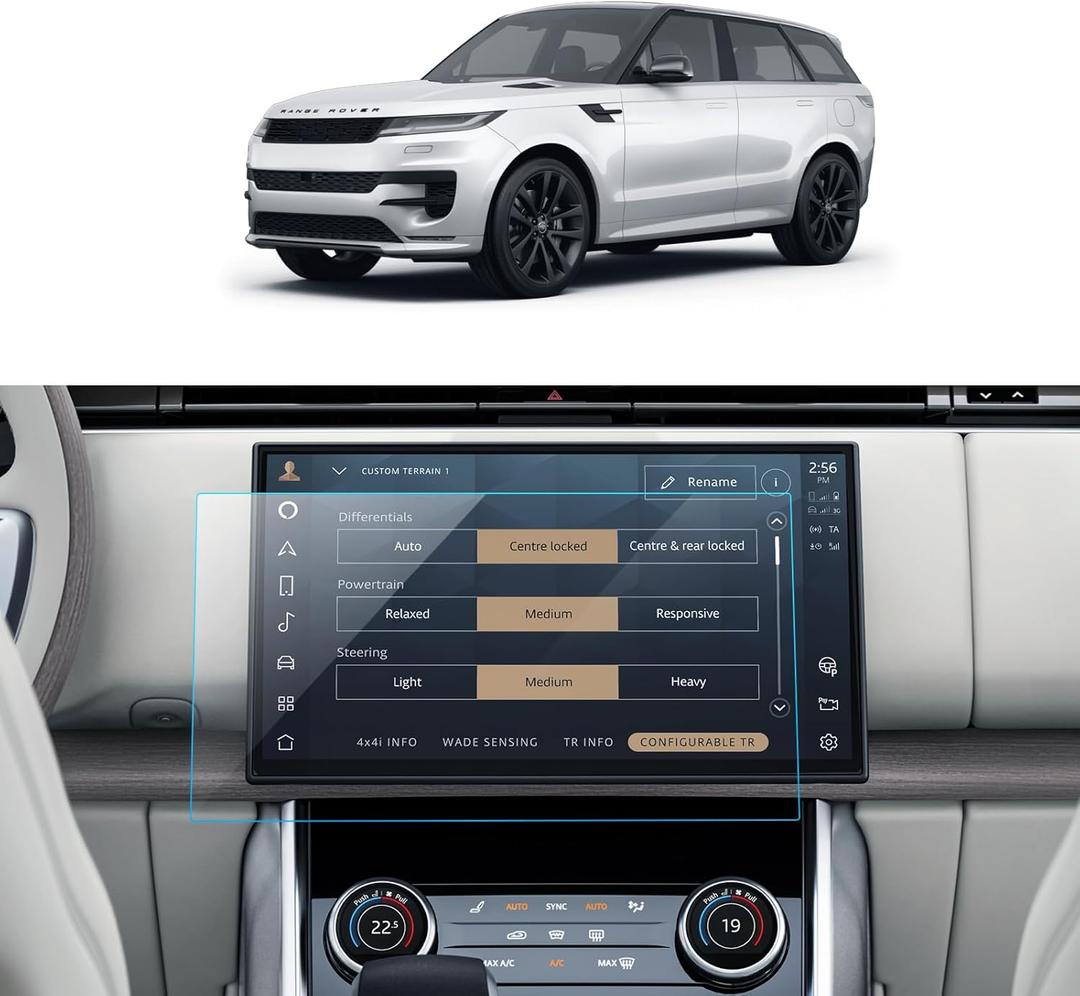 Car Screen Protector for 2023 2024 2025 Land Rover Range Rover Accessories Navigation Touchscreen Protector Film Tempered Glass HD Clear Anti-Glare 13.1''