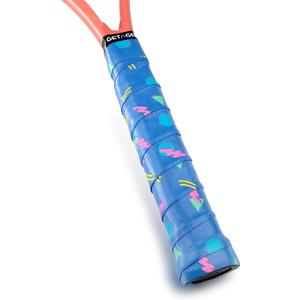 3 x Get A Grip - Custom Tennis Racket Grip Tape - Anti-Slip/Quick-Drying Tennis Overgrips - Precut Badminton Racket Grip with Finishing Tape