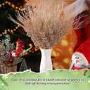 Suncalla 24 Pcs 16.5 Inch Christmas Tree Picks Glitter Artificial Curly Sprays Christmas Floral Stems Branches for Xmas Tree Sticks Garland Ornaments Vase Filler Decorations (Champagne)