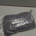 PiccoCasa High Stretch Ottoman Cover with Elastic Bottom, Soft Slipcover Jacquard Fabric Small Checks Rectangle Storage Stool Cover Furniture Covers X-Large Dark Gray