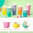 Sawysine 5 oz Disposable Paper Bathroom Cups, 300 Count Mouthwash Rinse Cups, Thick & Leak-resistant Mini Cup for Hot/cold Water, Coffee, Juice, Espresso & Parties(Fresh Classic Style)