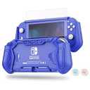 Switch Lite Protective Case for Nintendo Daily Gift (Ergonomic / Sturdy / Full Protection) Gift Idea Family Happy Hours Blue