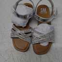 SM New York Silver Sandals, Size 1
