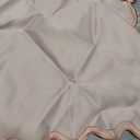 Scalloped Edge Table Runner 70 Inches, Blush Pink, Peach, 70 x 14 inches