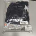 SOFIA'S CHOICE Women's Flare Long Sleeve Crop Top T Shirt Crewneck Lettuce Trim Tops Black XX-Large