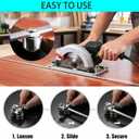 Circular Saw Guide Rail, 31.5in Positioning Calipers for Circular Saw, Stainless Steel Rip Cut Circular Saw Guide, Adjustable Guide Rail for Woodworking Positioning Cutting, 32in