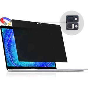 Magnetic Privacy Screen for MacBook Air 13 Inch (2010-2017), Removable Anti Blue Light Glare Peep Filter Black out Screen Protector for Mac 13In Laptop Model (A1369, A1466)