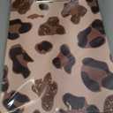 Cute Decorative Wooden Clipboard,Leopard Design Letter Size Clipboard with Low Profile Metal Clip for Women,Nurses, Students, Classroom, Office 8.5" x 12.5",Rose Gold Leopard