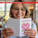 2 x Funny Mother's Day Card You Mean the World to Me, 1PCS with Sticker
