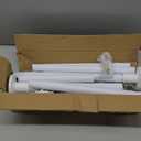 Tension Curtain Rod Extra Long White Shower Curtain Rods No Drilling Outdoor Tension Rod 31-168 inch Shower Rod Adjustable Spring Tension Rods Heavy Duty for Bathroom Patio Window Rust Proof