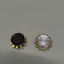 2 Pieces Copper Gear Metal Spinner Toy Small Fidget Toy Solid Metal Brass Gear Mini Steel Bearing for Adults Copper Design Boredom Killing Time Toys(Black, Silver, Gold)